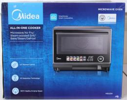 Midea MSO25H Microwave oven with Grill, Airfry and Steam function, 25 L, Black | Midea Microwave oven | MSO25H | Free standing | 1000 W | Convection | 25 L | Grill | Black | DAMAGED PACKAGING, DEMO