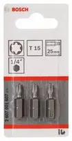 Bosch Torx antgalis T15, l=25mm 3 vnt, Extra Hart