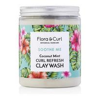 Flora And Curl Prausiklis plaukams Flora - Curl Coconut Mint Refresh Clay Wash, 260g