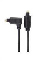 PremiumCord Cable Toslink – Toslink 90°, kabelio storis: 4,0 mm, ilgis 1 m