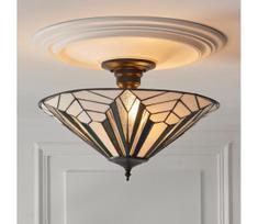Endon 111895 - Tiffany ASTORIA prigludęs lubinis šviestuvas 3xE27/10W/230V Ø 48 cm
