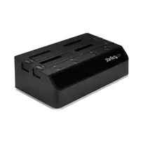 StarTech.com 4 lizdų USB 3.0 į SATA kietojo disko dokavimo stotelė, išorinis 2,5/3,5 colio SATA III SSD/HDD dokas, karšto keitimo lizdai, įkrovimas iš viršaus