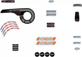 Berg Buddy 2.0 lipdukų rinkinys Graphite