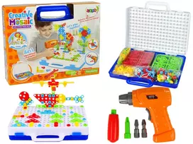 LEAN TOYS Creative Mosaic Puzzle 4in1 Screwdriver 237 Pieces