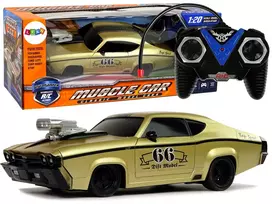 LEAN TOYS nuotoliniu valdymu sportinis automobilis Classic 1:20 Gold Pilot