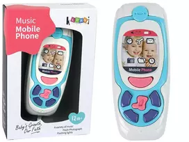 LEAN TOYS Vaikiškas edukacinis mobilusis telefonas Melody Blue