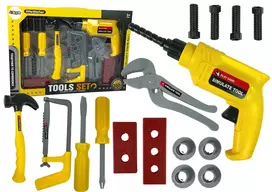 LEAN TOYS DIY Gręžtuvo, Plaktuko ir Atsuktuvo Rinkinys