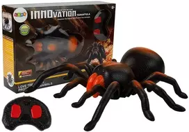 LEAN TOYS Didysis baterijomis maitinamas voras nuotolinio valdymo R/C juodai-oranžinis