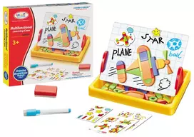 LEAN TOYS Magnetinė lenta geometrinėms figūroms piešti su magnetais