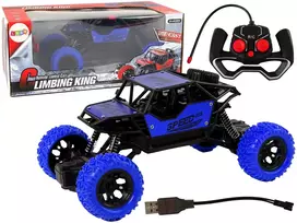 LEAN TOYS nuotoliniu valdymu visureigis R/C 1:18 mėlynas