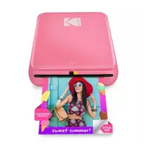 KODAK STEP Instant Mobile Photo Printer - ZINK 2x3 inch - 1 ppm - Bluetooth - Pink