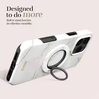 MIO White Marble Magsafe Case Compatible Ring Holder