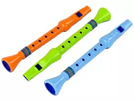 LEAN TOYS Trijų fleitų rinkinys vaikams Gyvūnėliai