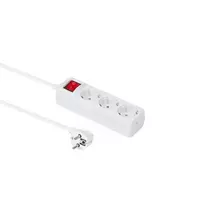 MICROCONNECT 3-ių lizdų Schuko kištukinis lizdas su 5 m laidu ir įjungimo/išjungimo jungikliu