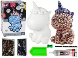 LEAN TOYS Kūrybinis Vienaragio Rinkinys DIY Deimantiniai Kristalai Rudas
