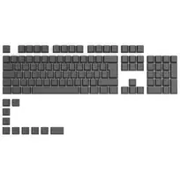 Glorious GPBT Keycaps - 115 PBT klavišai, ISO, ES išdėstymas, Black Ash