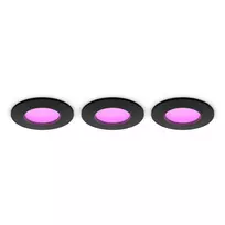 Philips Hue White & Color Ambiance Slim Recessed Light S x3 - Black