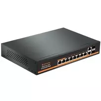 HISMART PoE Switch 1000Mbps 8-Port + 2G Uplink + 2G SFP