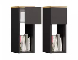 TOP E SHOP GALAX 20/1S Naktinis Staliukas, Antracitas/Artisan