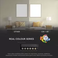 V-tac 25W LED L formos šviestuvas į magnetinius bėgelius, juodas, 3000K
