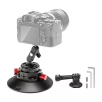 NEEWER CA013 Siurbtuvinis laikiklis su 1/4 colio sraigtu sportinėms kameroms (DJI Action, GoPro, Insta360)