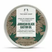 The Body Shop – nenuplaunamas kondicionierius garbanotiems ir banguotiems plaukams Jamaikos juodųjų ricinų aliejus (nenuplaunamas kondicionierius) 400 ml