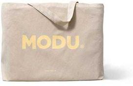 MODU - Konstrukcinių kaladėlių transportavimo krepšys | Smėlio pilka / medaus geltona