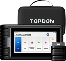 "TOPDON ArtiDiag800 BT" - OBD2 akumuliatoriumi valdomas diagnostikos prietaisas, skirtas visoms transporto priemonėms, automobiliams, turintis išsamią sistemos diagnostiką ir 28 aptarnavimo funkcijas, nuolatinis atnaujinimas internetu, belaidis ryšys