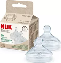 NUK buteliuko žindukas, 2 vnt., S dydis, 3 laipsnio sriuba, 10124025, 1/6