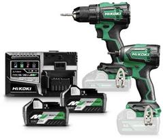 Įrankių rinkinys Hikoki KC18DEWAZ (DS18DE + WH18DE); 18 V; 2x5,0 Ah akum.