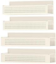 Songmics Magnetinė prieskonių lentyna kreminė