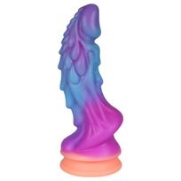 OgazR - švytintis drakono dildo - 22 cm (violetinis-rožinis)