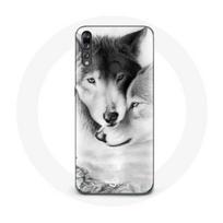 Coque pour Huawei p30 lite Loup Duo animaux