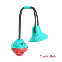 Large Dog Ball Toys Suction Cup Ropes Interactive Leaking Slow Feeder Chew Toy Toothing Clean Golden Retriever Big Pet Supplies blue