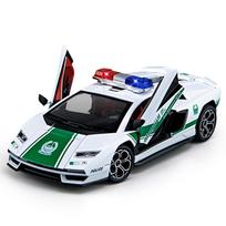 Lamborghini Countach LPI800 Metalinis 1/24 mastelio modelis Automobilio modelis Miniatiūra Dubajaus policijos superautomobilis Kolekcinis žaislas berniukams Metalinė transporto priemonė Kalėdiniai žaislai žalia