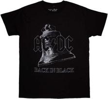 Rock AC/DC Back In Juodas Bell Marškinėliai, Dydis: M
