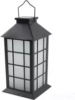 0,06W LED pastatomas lauko šviestuvas su saulės baterija CANDELIO, juodas, 1600K, IP44