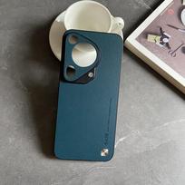 Luxury Leather Phone Case For Huawei Pura 70 Pro P60 P50 P40 P30 Pro P50 Pro P70 Ultra Slim High-Quality Shockproof Cover Funda HUAWEI P60 žalia