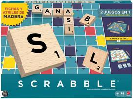 Mattel Spanish Scrabble Core Wood board game