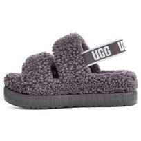UGG Oh Fluffita Sandals Gray Women's 1120876-SHA 40
