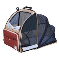 WinSun Cat Carrier Backpack Expandable Pet Carrier Small Medium Dogs Spacious Portable Durable pilka spalva
