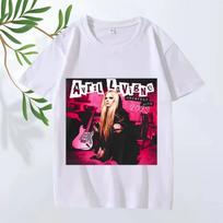 Avril Lavigne 2026 Tour Greatest Hits Graphic T Shirt Men ’s Women Oversized 100% Cotton Short Sleeve Summer Print Unisex Tops S juoda
