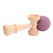 Kendama Wooden Kendama Toy Portable Kendama Improves Hand Eye Coordination with String for Indoor and Outdoor Purple violetinė