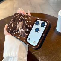 Leopard-spotted Elk Pattern Silicone Phone Case For iPhone 17 Pro Max 11 12 13 14 15 16 Pro 17 Air 15 Plus X XS XR Soft Cover iPhone XR