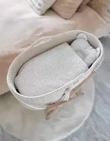 My Sweet Baby Pintas kūdikio lopšys su čiužinuku, medvilninis, kreminis