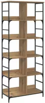 Knygų lentyna 8 aukštų 78,5 x 33 x 188,5 cm metalinis PB