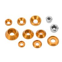 Aluminum Alloy RC Cars Screw Kit 1/10 1/8 Scale Flat Washer Set RC Screw Washer Kit  For RC Hobby auksas