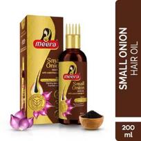 Meera svogūnų 9 žolelių ekstraktas ir kalonji aliejus plaukų aliejus 200ml geltona