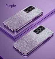 Prabangus gradiento blizgus padengtas dėklas, silikoninis galinis dangtelis, skirtas Xiaomi Mi Poco F5 X5 X3 Pro M4 M3 F4 F3 GT Pro M5, M5S, C55, C40 Poco M3 violetinė