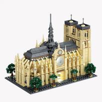 Notre-Dame De Paris Architektūrinis Modelis Rinkinys Kolekcionuojami Statybiniai Blokeliai Suaugusiems Dovanos Idėja Istorijos Mėgėjams